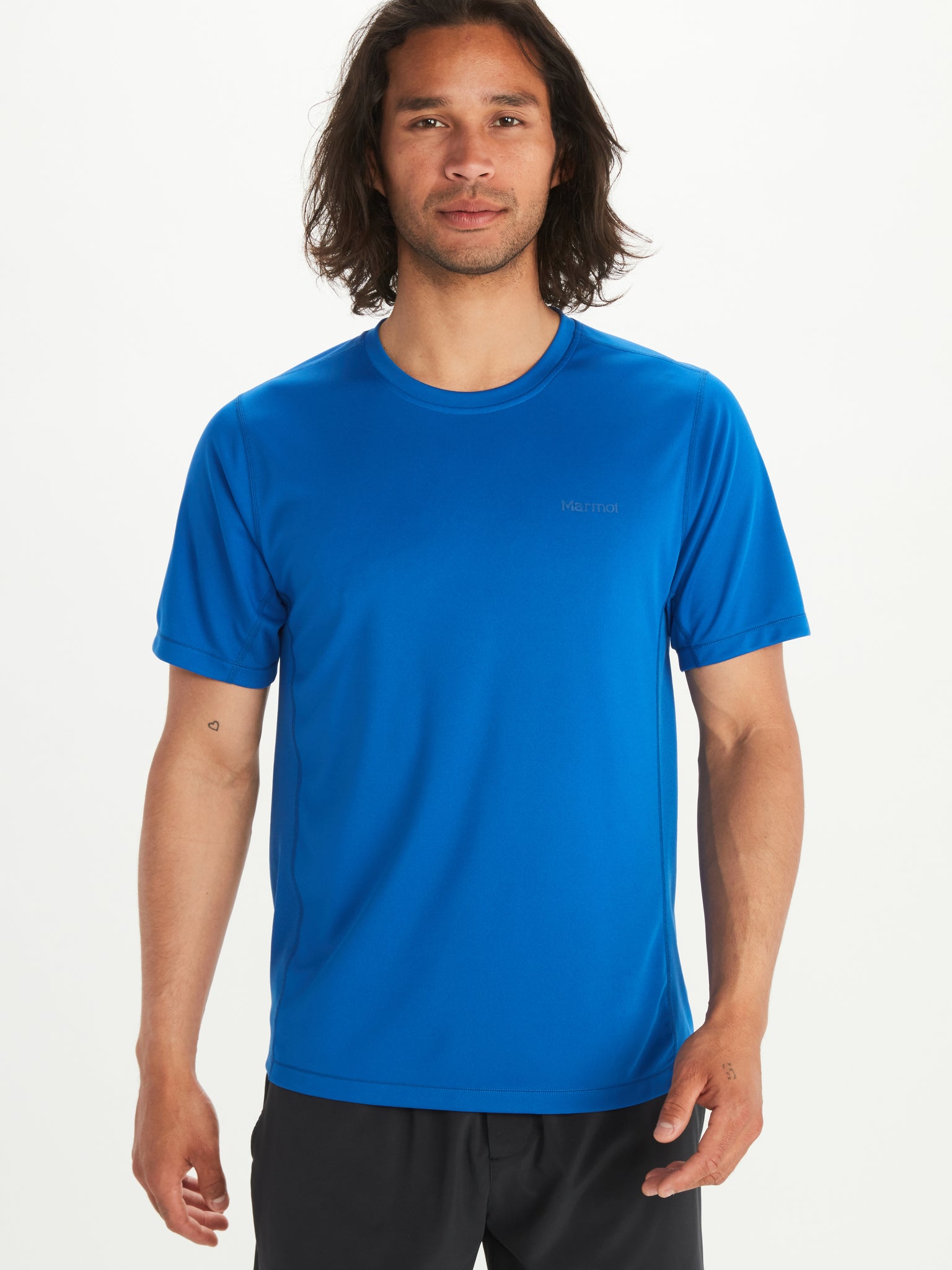 Marmot Windridge LS Womens Hiking T-Shirt - Getaway Blue - XL